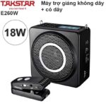 Máy Trợ Giảng - Micro Giảng Dạy Không Dây + Có Dây Có Lcd Ghi Âm 18W Takstar E260W