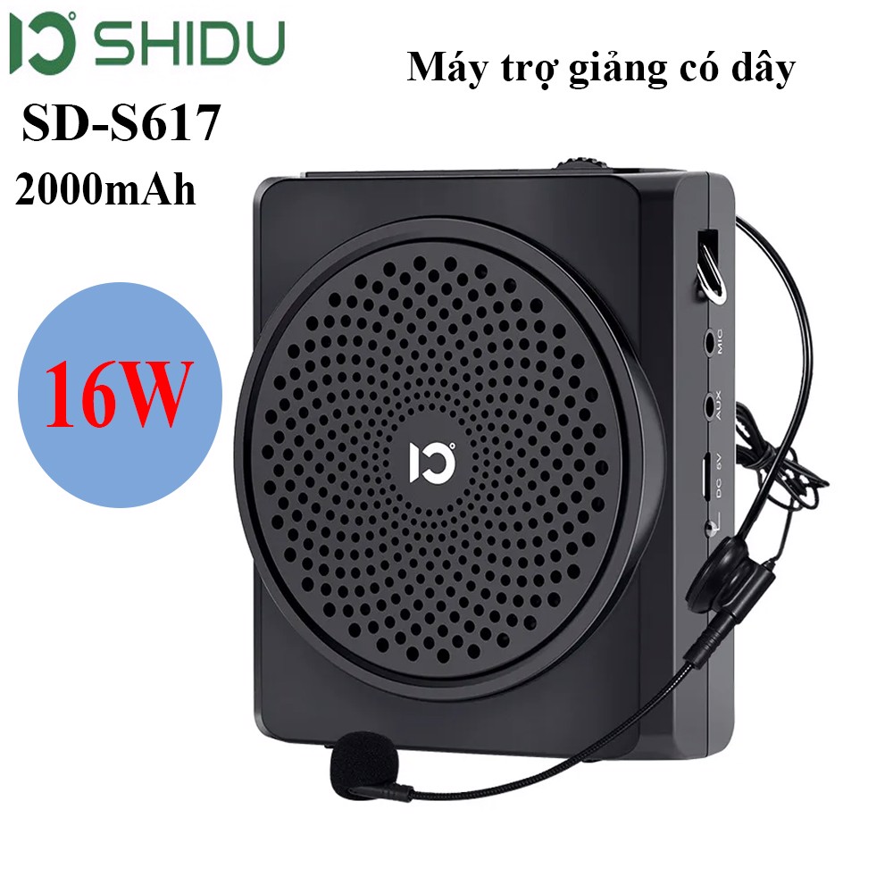 Máy Trợ Giảng Có Dây Cổng Suất 16W Pin 10H Shidu Sd-S617 - Bút Trình Chiếu- Máy Trợ Giảng- Phụ Kiện Điện Tử Việt Nam