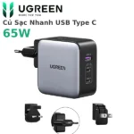 Củ Sạc Nhanh 65W Gan Nexode Usb Type C Ugreen 90409