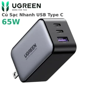 Củ Sạc Nhanh 65W Gan Usb Type C Ugreen 10334