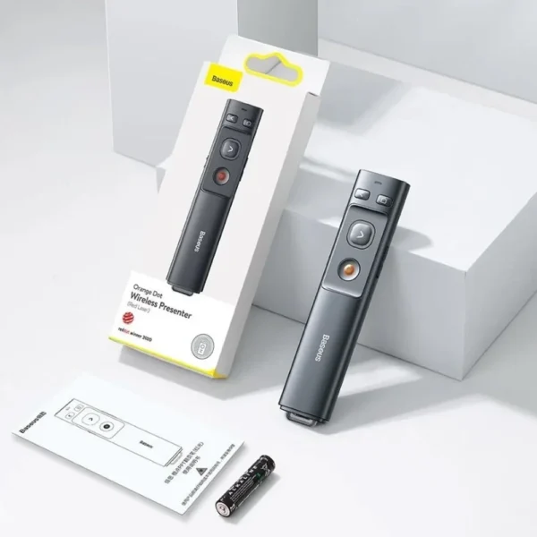 Bút Trình Chiếu Slide Powerpoint Baseus Orange Dot Wireless Presenter-2