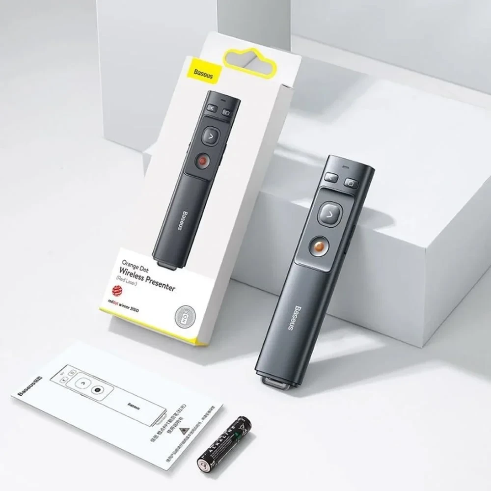 Bút trình chiếu Slide PowerPoint Baseus Orange Dot Wireless Presenter-2