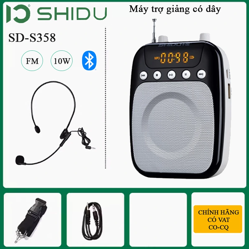 Loa Trợ Giảng Có Dây Shidu Sd-S358 Có Bluetooth Fm