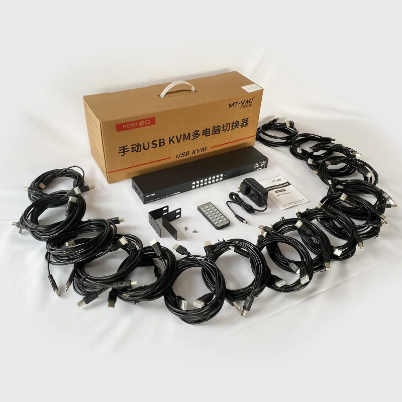 Bộ chuyển mạch HDMI KVM Switch 16 cổng MT-1601HK-C