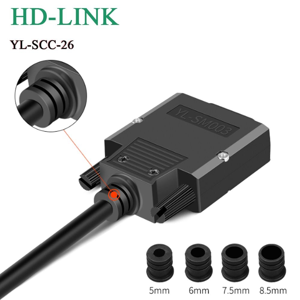 Đầu bấm cổng DB26 cái female bắt vít kèm vỏ ốp nhựa chân đồng HD-LINK YL-SCC-26F/M - Bút Trình Chiếu- Máy Trợ Giảng- Phụ Kiện Điện Tử Việt Nam