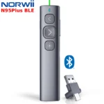 Bút trình chiếu không dây Bluetooh Laser xanh Norwii N95Plus BLE