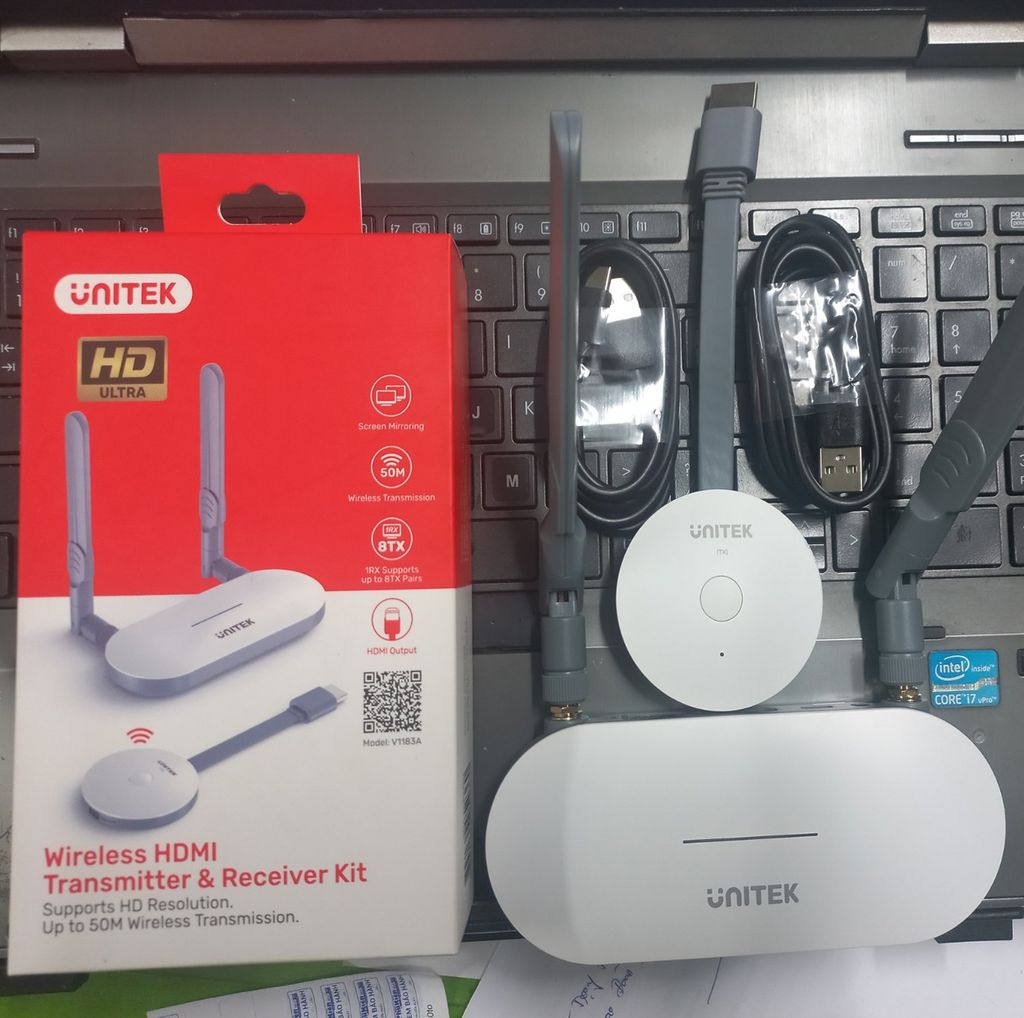 Bộ thu phát HDMI không dây chính hãng Unitek V1183A01 - 50M